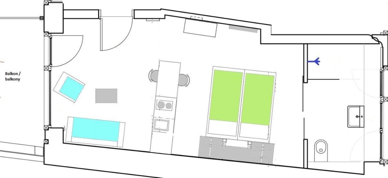 1463 Apartmenthaus Карлсруе Екстериор снимка